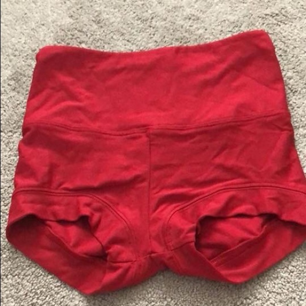 Red shorts